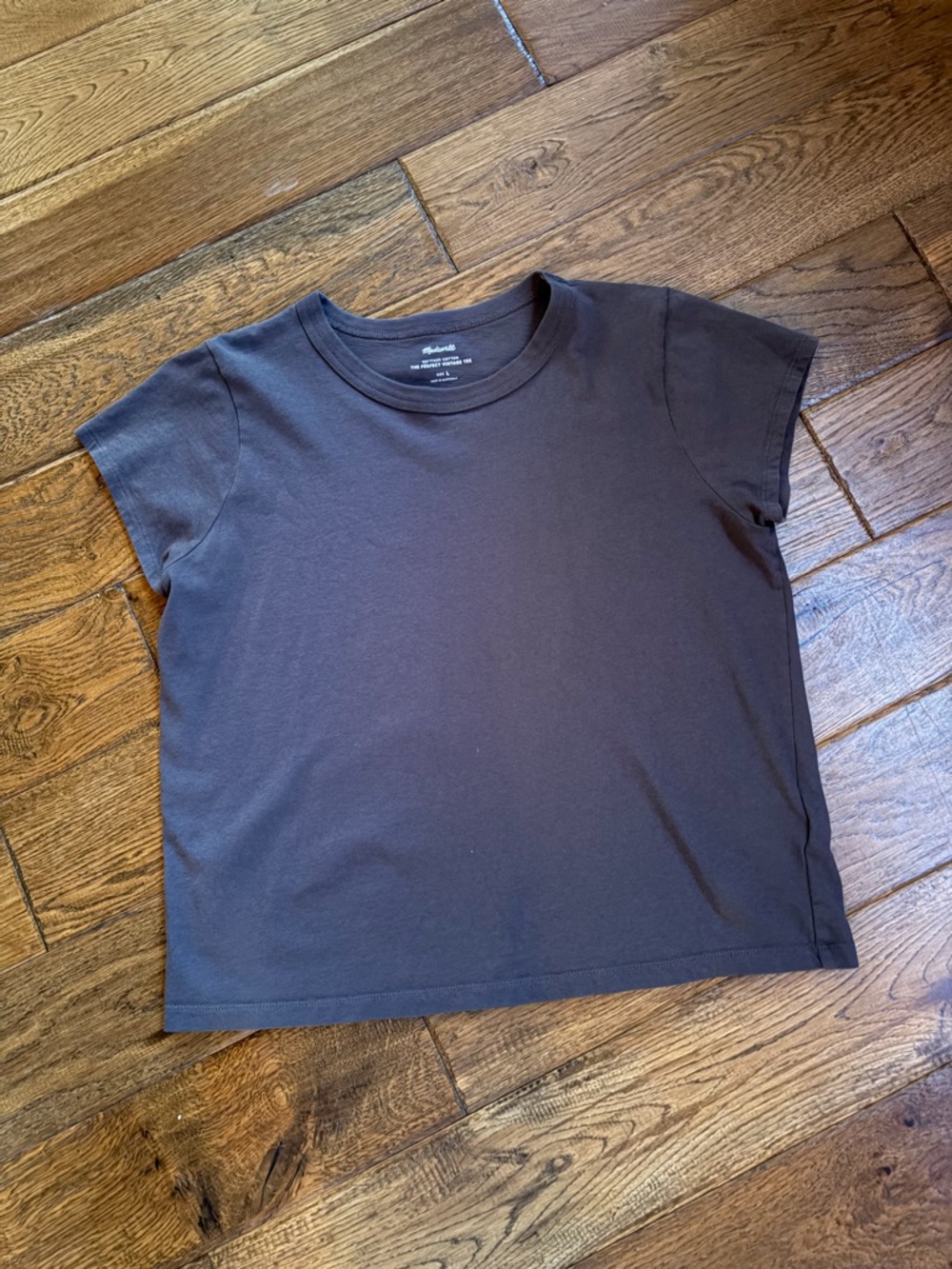 Madewell Short Sleeve Tee in Dark Gray
